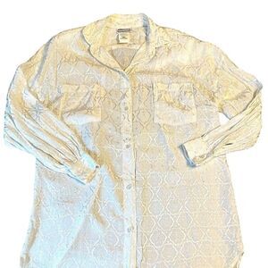 Vintage 90s Body Drama White Overshirt Tunic